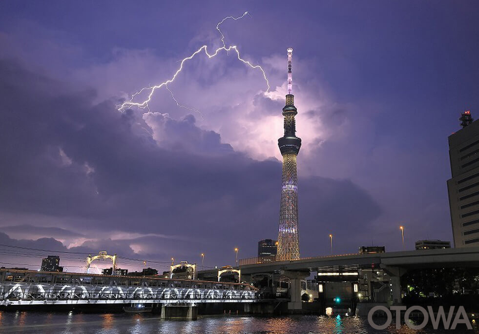 第19回 雷写真コンテスト受賞作品 銅賞 -晩夏の雷鳴-